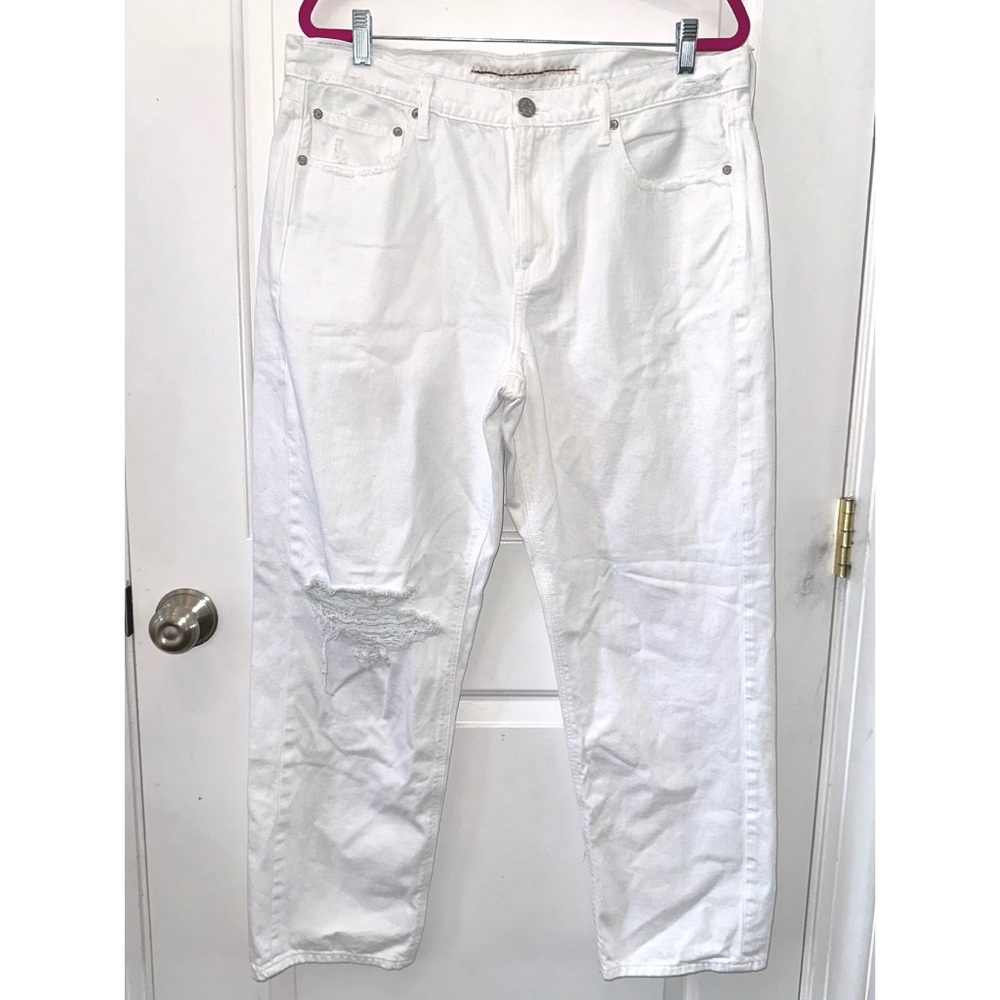 American Eagle white 90’s straight jeans - Picture 4 of 8